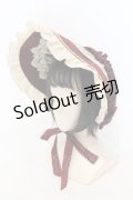 Henrietta / Victorian Doll ボンネット  ボルドー O-25-06-14-061-LO-AC-IG-OS