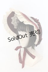 Henrietta / Victorian Doll ボンネット  ボルドー O-25-06-14-061-LO-AC-IG-OS
