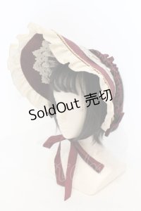 Henrietta / Victorian Doll ボンネット  ボルドー O-25-06-14-061-LO-AC-IG-OS