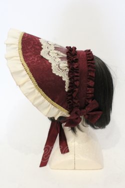 画像3: Henrietta / Victorian Doll ボンネット  ボルドー O-25-06-14-061-LO-AC-IG-OS