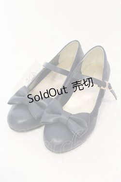 画像1: axes femme kawaii / ローヒールリボンパンプス L ネイビー O-25-06-14-064-AX-SH-IG-OS