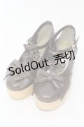 axes femme kawaii / トリプルリボンシューズ L ブラウン O-25-06-14-065-AX-SH-IG-ZT-K002