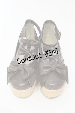 画像2: axes femme kawaii / トリプルリボンシューズ L ブラウン O-25-06-14-065-AX-SH-IG-ZT-K002