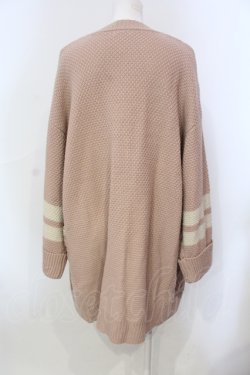 画像3: axes femme / ラインニットトッパーカーディガン M ピンク O-25-06-14-006-AX-TO-IG-OS