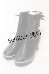 axes femme / ラメチップブーツ L クロ O-25-06-14-066-AX-SH-IG-ZT-K003