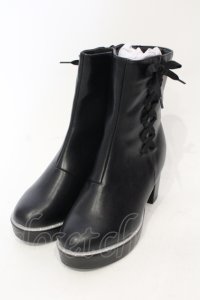 axes femme / ラメチップブーツ L クロ O-25-06-14-066-AX-SH-IG-ZT-K003