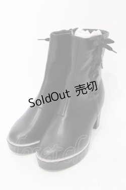 画像1: axes femme / ラメチップブーツ L クロ O-25-06-14-066-AX-SH-IG-ZT-K003