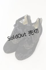 axes femme / レーススエードブーツ M クロ O-25-06-14-068-AX-SH-IG-ZT-K022