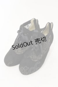 axes femme / レーススエードブーツ M クロ O-25-06-14-068-AX-SH-IG-ZT-K022