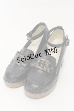 画像1: axes femme POETIQUE / クラシカルバックルローファー L クロ O-25-06-14-069-AX-SH-IG-OS
