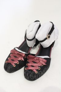 axes femme / ジャガードセパレートパンプス L クロ０ O-25-06-14-072-AX-SH-IG-ZT-K017