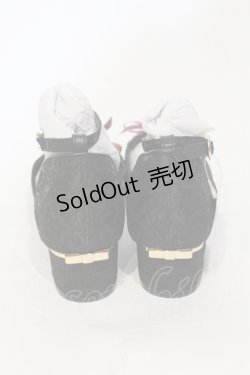 画像4: axes femme / ジャガードセパレートパンプス L クロ０ O-25-06-14-072-AX-SH-IG-ZTK017