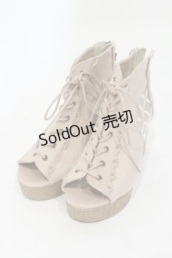 画像1: axes femme / レースアップブーサン M ピンク O-25-06-14-073-AX-SH-IG-OS