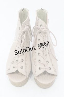 画像2: axes femme / レースアップブーサン M ピンク O-25-06-14-073-AX-SH-IG-OS