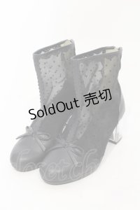 axes femme POETIQUE / ドットチュールブーツ M クロ O-25-06-14-074-AX-SH-IG-ZT-K017