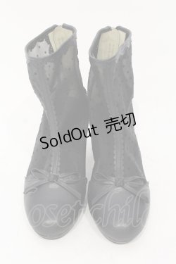 画像2: axes femme POETIQUE / ドットチュールブーツ M クロ O-25-06-14-074-AX-SH-IG-ZT-K017