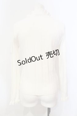 画像2: axes femme POETIQUE / リボンデザインニットプルオーバー M アイボリー O-25-06-14-009-AX-TO-IG-OS
