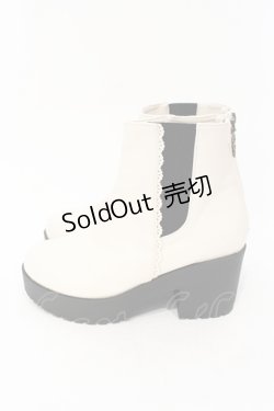 画像3: axes femme / バックジップサイドゴアブーツ M アイボリー O-25-06-14-077-AX-SH-IG-ZT-K003