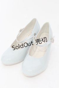 axes femme / 飾りバックル2WAYパンプス M サックス O-25-06-14-080-AX-SH-IG-OS