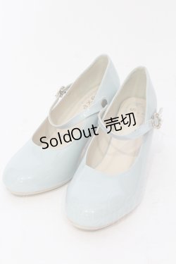 画像1: axes femme / 飾りバックル2WAYパンプス M サックス O-25-06-14-080-AX-SH-IG-OS
