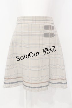 画像1: axes femme POETIQUE / サイドベルト使いスカート M ベージュ O-25-06-14-013-AX-SK-IG-OS
