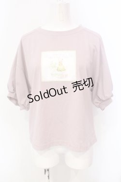 画像1: axes femme POETIQUE / ティーカップうさぎさんトップス M ピンク O-25-06-14-016-AX-TO-IG-OS
