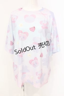 画像1: ACDCRAG / BEAR IN MIND Tシャツ  マルチ O-25-06-14-002-PU-TO-OW-ZT211