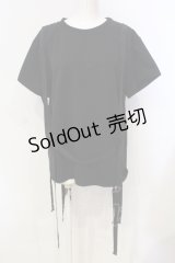 GLAD NEWS / コード付きTシャツ  ブラック O-25-06-14-021-GL-TS-YM-OS