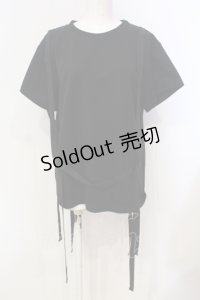 GLAD NEWS / コード付きTシャツ  ブラック O-25-06-14-021-GL-TS-YM-OS