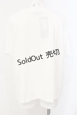 画像2: GLAD NEWS / リッププリントショートTシャツ F ホワイト O-25-06-14-022-GL-TS-YM-OS