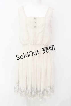画像1: axes femme / メルヘン柄ノースリチュニ  アイボリー O-25-06-14-026-AX-OP-IG-OS