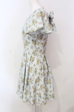 画像2: Ank Rouge / バックリボブーケ柄ワンピース  サックス O-25-06-14-028-CA-OP-IG-ZT089 (2)