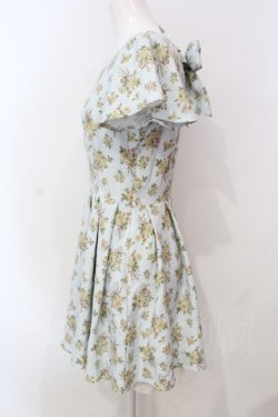 画像2: Ank Rouge / バックリボブーケ柄ワンピース  サックス O-25-06-14-028-CA-OP-IG-OS
