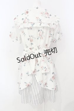 画像3: axes femme POETIQUE / フラワーバッスルワンピース  オフシロ O-25-06-14-031-AX-OP-IG-OS
