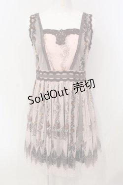 画像1: axes femme / レースバタフライ柄ワンピース M ピンク O-25-06-14-035-AX-OP-YM-OS