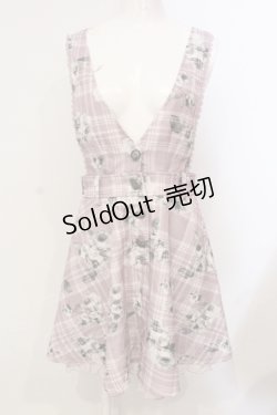 画像1: axes femme / バラチェックジャンドレ M ラベンダー O-25-06-14-037-AX-SK-YM-ZT148