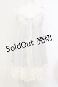 axes femme POETIQUE / レーシーキャミワンピース M サックス O-25-06-14-038-AX-OP-YM-OS