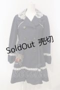 axes femme POETIQUE / リボンいちご刺繍コート M コン O-25-06-14-040-AX-CO-YM-OS