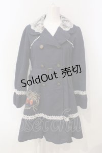 axes femme POETIQUE / リボンいちご刺繍コート M コン O-25-06-14-040-AX-CO-YM-OS