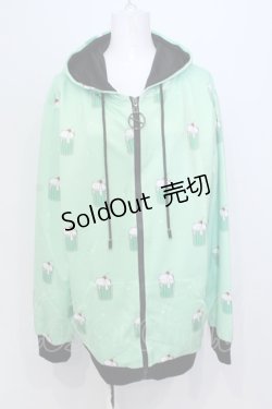 画像1: NieR CLOTHING / MELON CREAM SODA ZIP OUTER パーカー  メロン O-25-06-16-001-PU-TO-IG-ZT112