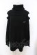 画像1: NieR Clothing / 短丈OFF-SHOULDER KNIT ニット  ブラック O-25-06-16-005-PU-TO-IG-OS (1)