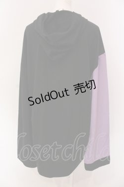 画像3: NieR Clothing / PURPLE×BLACKバイカラーカーディガン【CRY RABBIT】  パープル×ブラック O-25-06-16-043-PU-TO-IG-ZT128