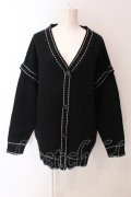 NieR Clothing / 袖切り離し可能2WAYニットカーディガン  ブラック O-25-06-16-044-PU-TO-IG-OS
