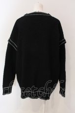画像2: NieR CLOTHING / 袖切り離し可能2WAYニットカーディガン  ブラック O-25-06-16-044-PU-TO-IG-ZT106 (2)