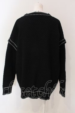 画像2: NieR Clothing / 袖切り離し可能2WAYニットカーディガン  ブラック O-25-06-16-044-PU-TO-IG-OS
