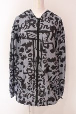 画像1: NieR CLOTHING / 裾ドローコード超軽量WIND BREAKER【Leopard】ウインドブレーカー  グレ^ー×ブラック O-25-06-16-045-PU-TO-IG-ZT024 (1)
