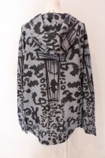 画像2: NieR CLOTHING / 裾ドローコード超軽量WIND BREAKER【Leopard】ウインドブレーカー  グレ^ー×ブラック O-25-06-16-045-PU-TO-IG-ZT024 (2)
