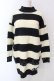 画像1: NieR Clothing / ORIGINAL HIGH-NECK SWEATER ニット  オフホワイト×ブラック O-25-06-16-046-PU-TO-IG-OS (1)