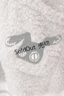 画像2: NieR Clothing / 刺繍入りボアパーカー  グレー O-25-06-16-047-PU-TO-IG-ZT024