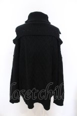 画像3: NieR CLOTHING / 短丈OFF-SHOULDER KNIT ニット  ブラック O-25-06-16-005-PU-TO-IG-ZT115 (3)